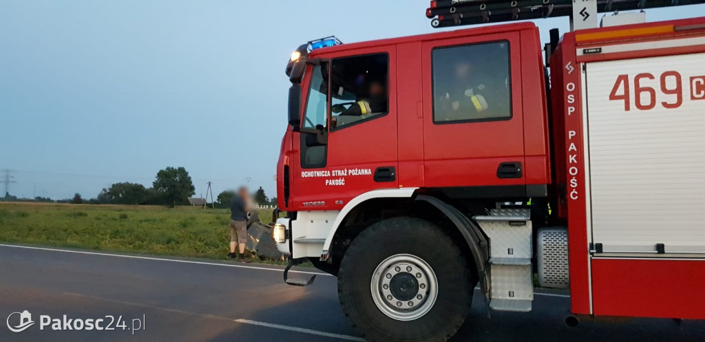 Dachowanie osobówki w Wielowsi