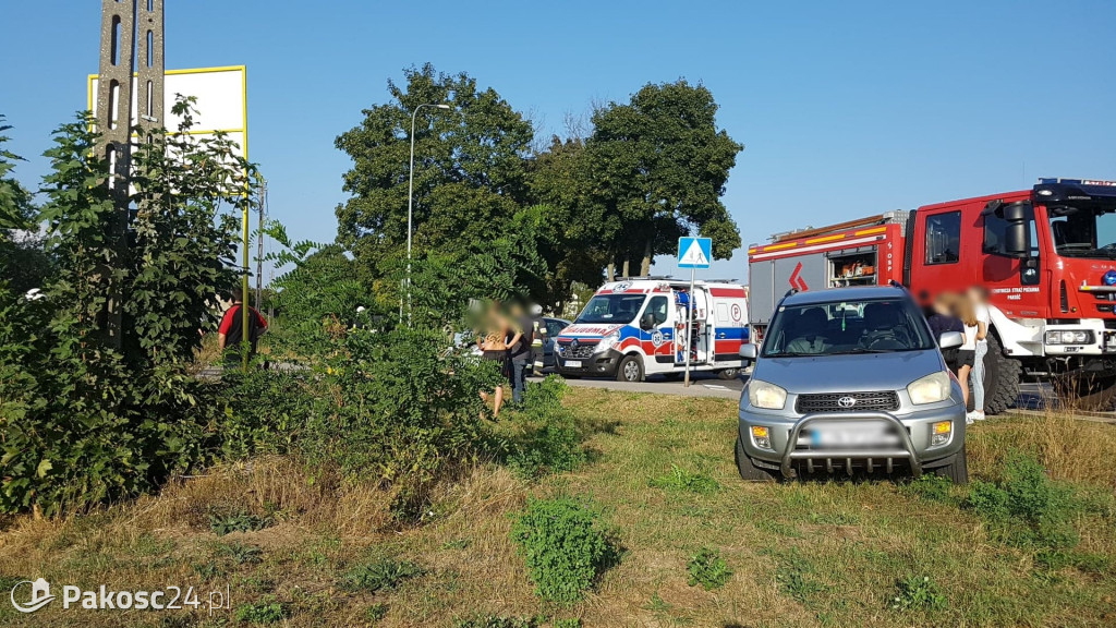 Kraksa na skrzyżowaniu Mogileńskiej i Mikołaja