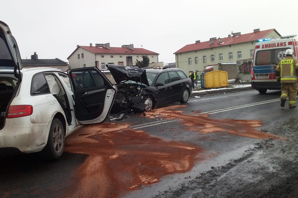 Groźna kraksa na drodze z Inowrocławia do Pakości