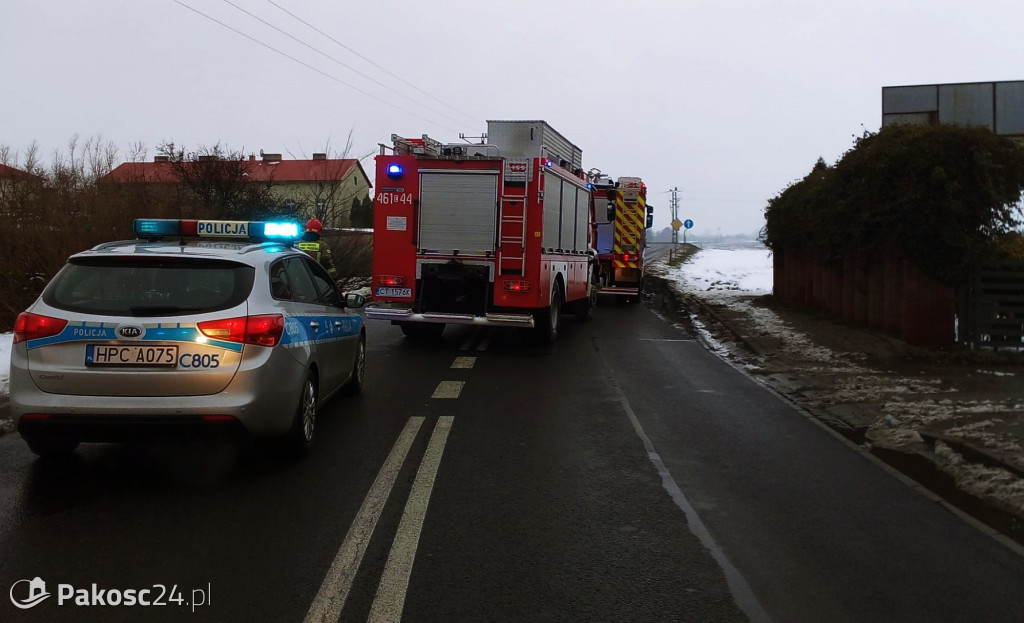 Groźna kraksa na drodze z Inowrocławia do Pakości