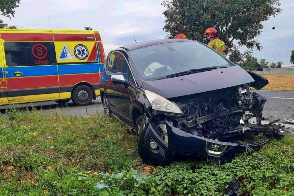 Wypadek na trasie z Inowrocławia do Pakości