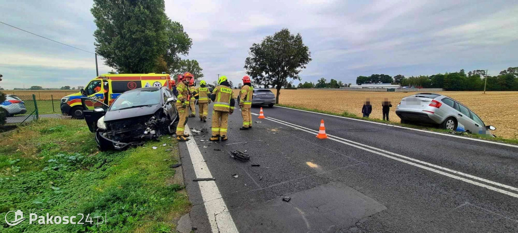 Wypadek na trasie z Inowrocławia do Pakości