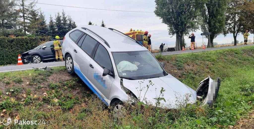 Wypadek na trasie z Inowrocławia do Pakości