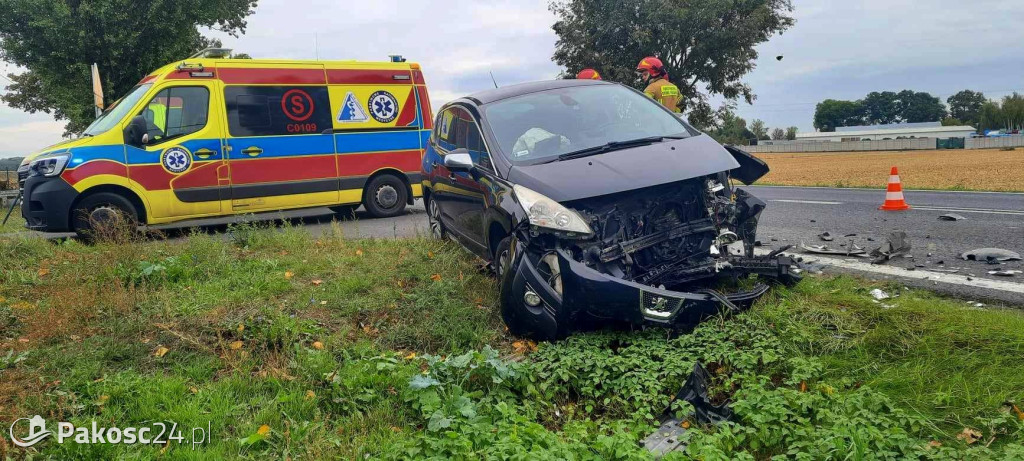 Wypadek na trasie z Inowrocławia do Pakości