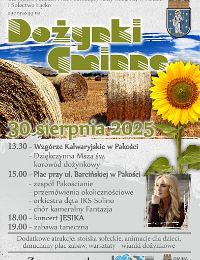 Dożynki Gminne w Pakości już 30 sierpnia. Zobaczcie program-11279