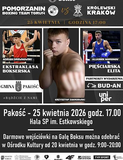 Wielki boks w Pakości. Darmowa gala już wkrótce