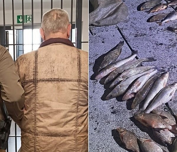 Myślał, że nikt nie patrzy. Nocna akcja nad jeziorem