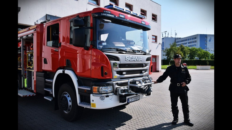 Nowy wóz Państwowej Straży Pożarnej w Inowrocławiu